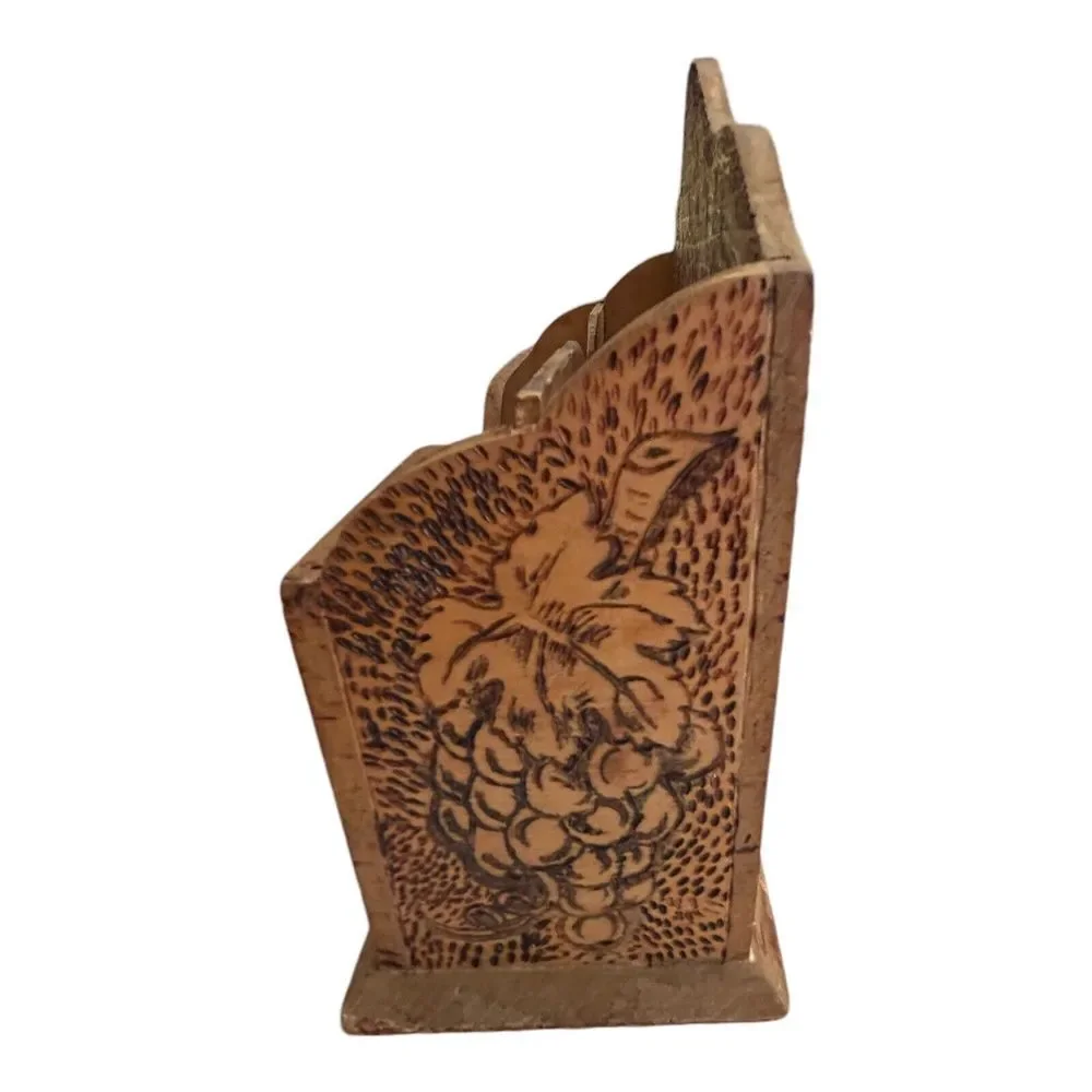 Flemish Art letter box antique grape design‎